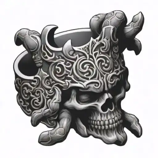 Mahoraga Ring With Domain Expansion Sukuna Hands