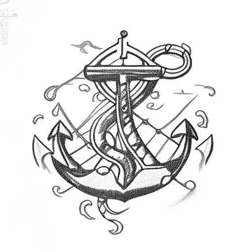Anchor With Fish