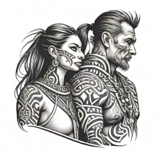 Father Daughter Tribal