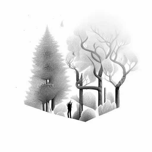 An Accountant Surrounded By A Mystical Forest Filled With Mystical Creatures