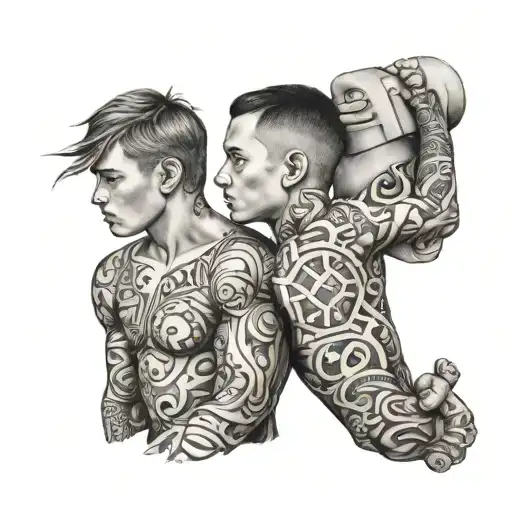 Tattoos That Represent 2 Brothers And Sister