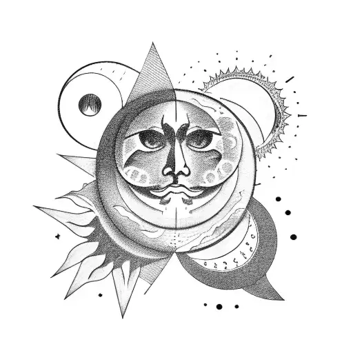 Legal Scales With Sun And Moon