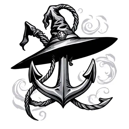 An Anchor With A Witch