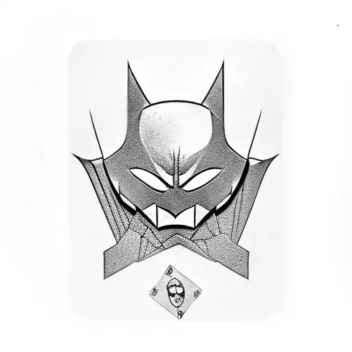Batman On A Playing Card