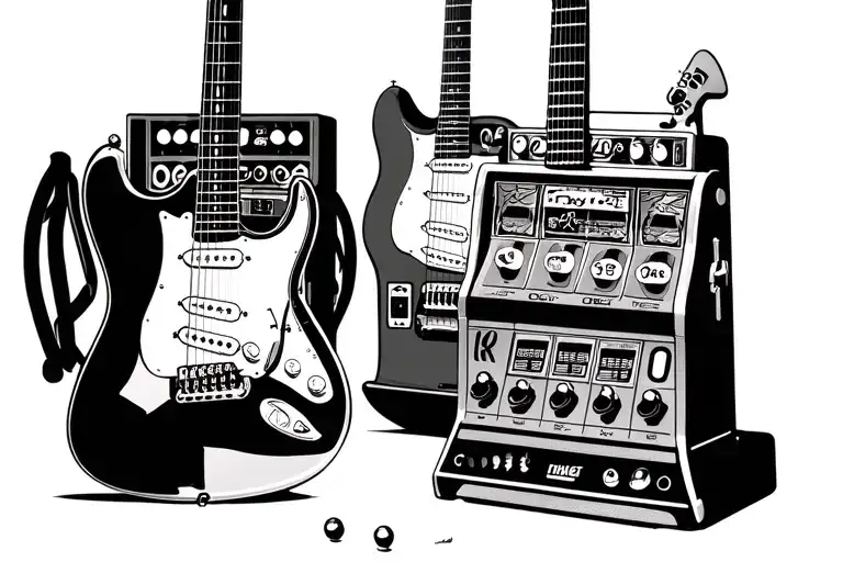 Music Decks Electric Guitar Slot Machine