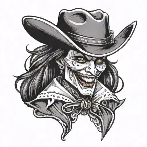 Cowboy Vampire Teeth Female