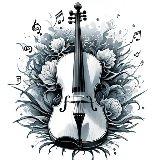 Sea Elements Combined With Music Violoncello Piano And Dancing Ballett