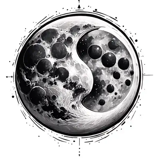 Moon Forarm Half Sleeve