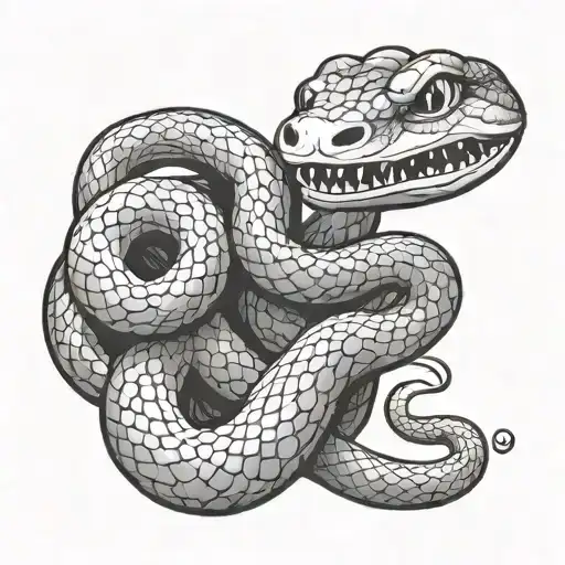 Depressed Snake With Pills Thinking About Taiwan