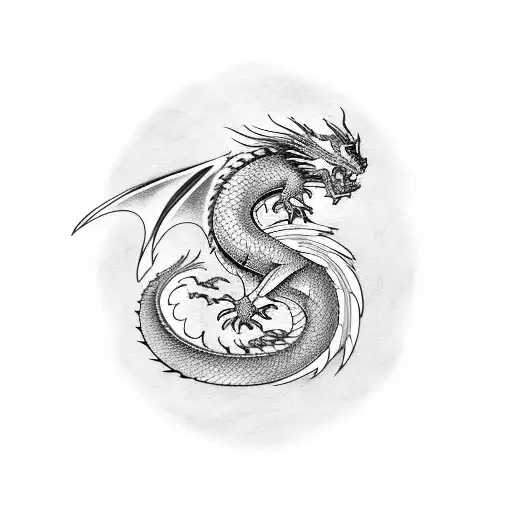 Dragon And Phoenix Interlaced