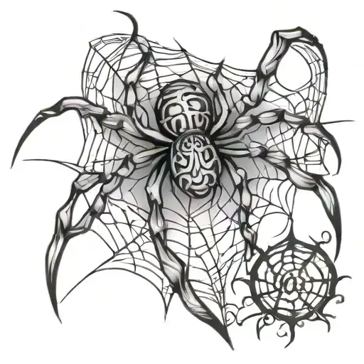 Spider Spinning Webs Of The Name Eileen