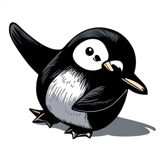 Pinguino Black Word