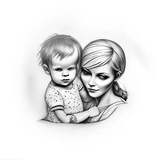 Mother Holding A Baby