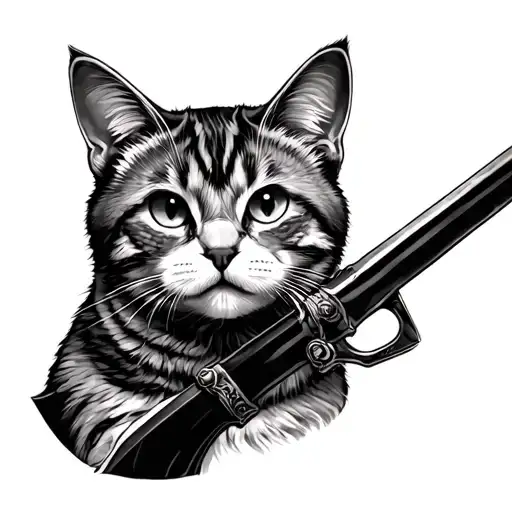 Cat With Weapon