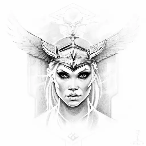 Valkyrie Portrait With Face