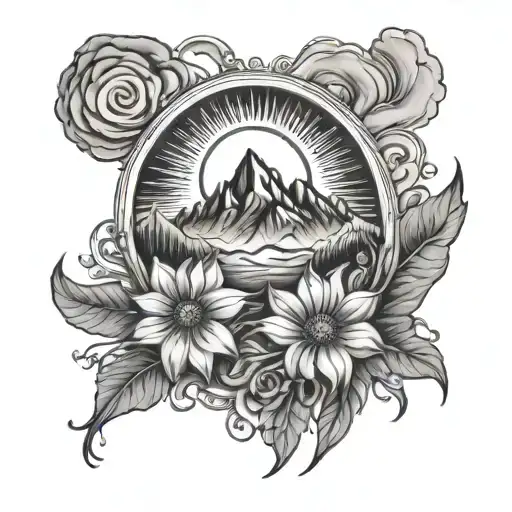 Flowers Sun Mountains