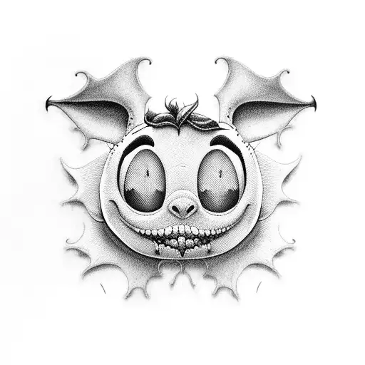 Half Disney Stitch Half Tim Burton Style Stitch