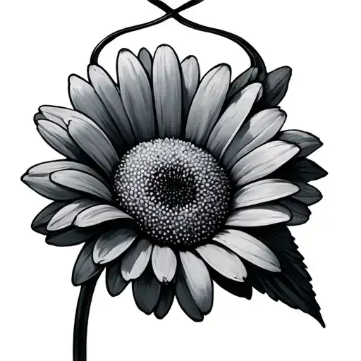 Infinity Symbol With Daisy