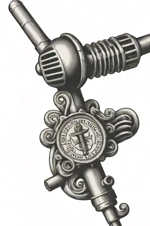 Rosary Wrapped On A Mic Vintage Shure