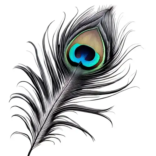 Vel And Peacock Feather