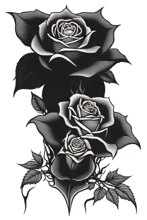 Roses Crown Of Thorns Wrapping