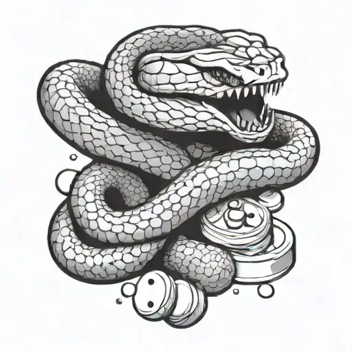 Depressed Snake With Pills