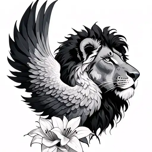 Lion And Phenix And Lily