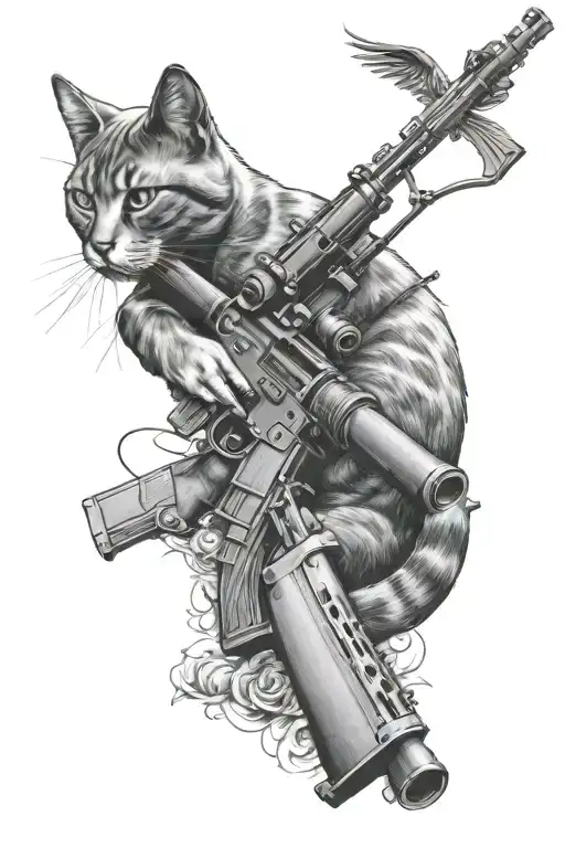 Cat And Rifle