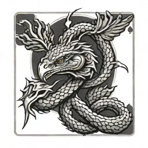 Viper Coiled Little Bird Playing Cards Gun