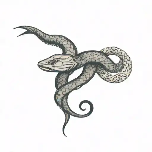 Pisces Symbol And Snake