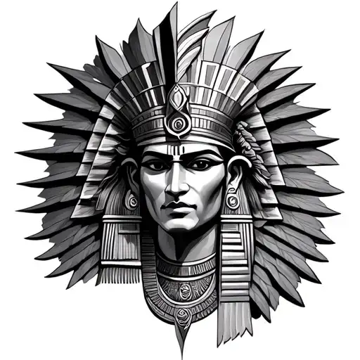 Half Of God Aztec And Egyptian God And A Half