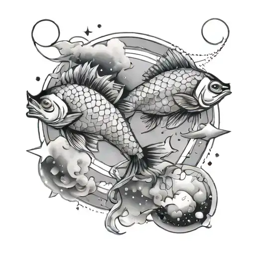 Pisces And Cancer Constellation