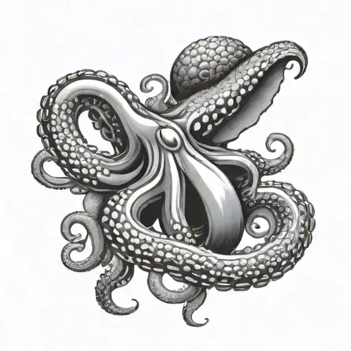 Semi Japanese Style Octopus Sleeve Where The Tentacles Will Go To The Neck