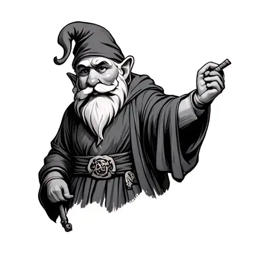 Male Gnome Wearing Robe