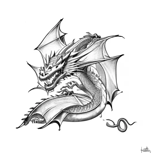 Dragon With Book