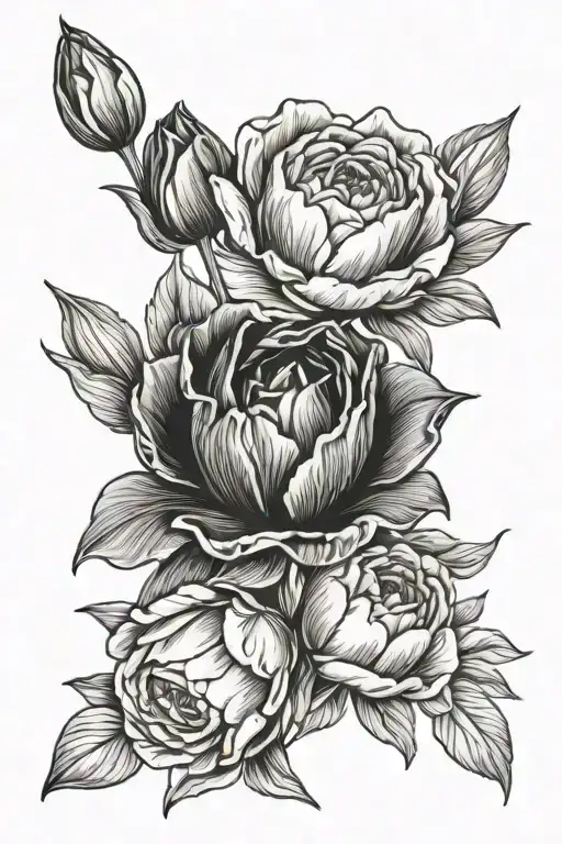 Tulip And Rose Bouquet