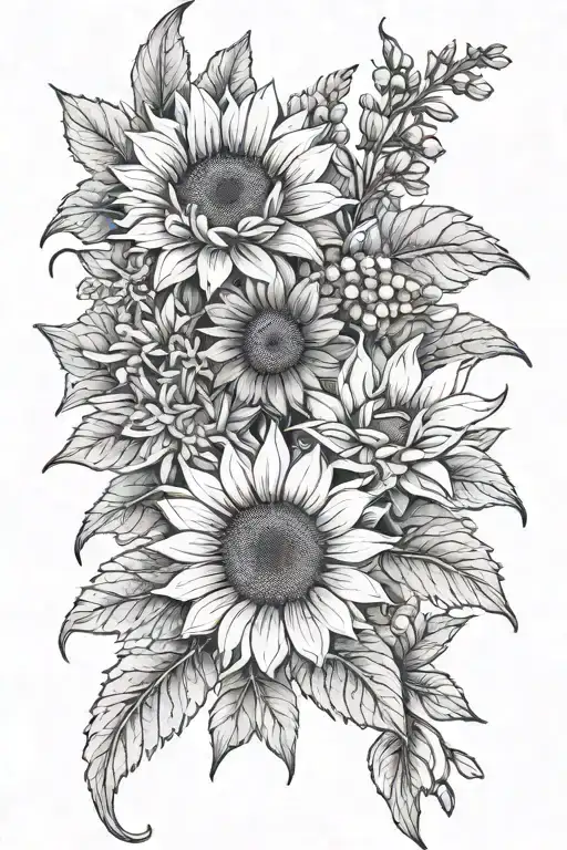 Sunflower Orchid Daisy Cactus Forget Me Not