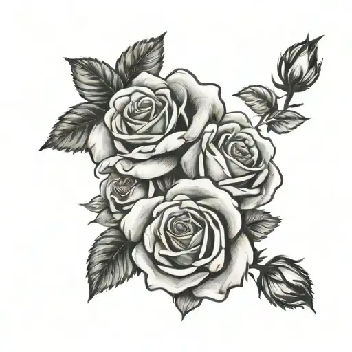 My Moms Name With Roses And Her Birthday