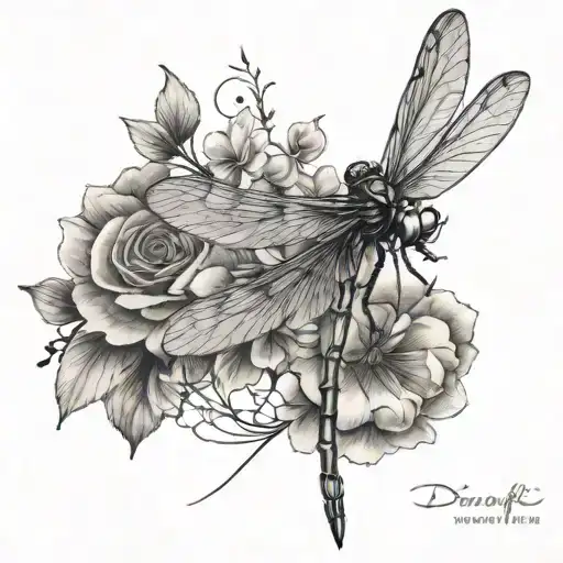 Dragonfly And Handwriting Forearm
