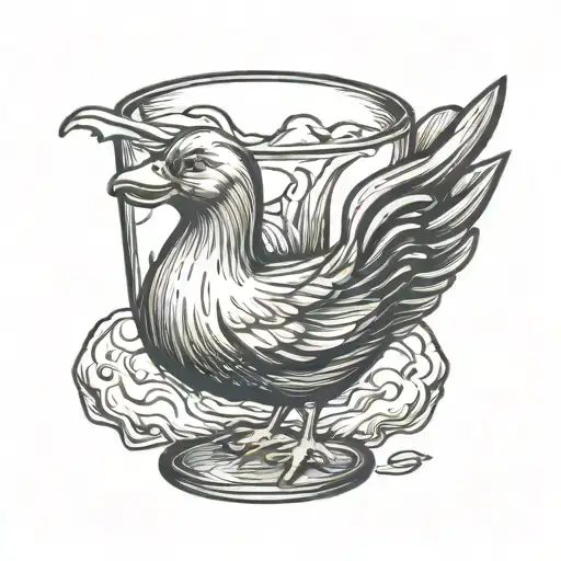 Rubber Duck Chicken Wing Shot Glass