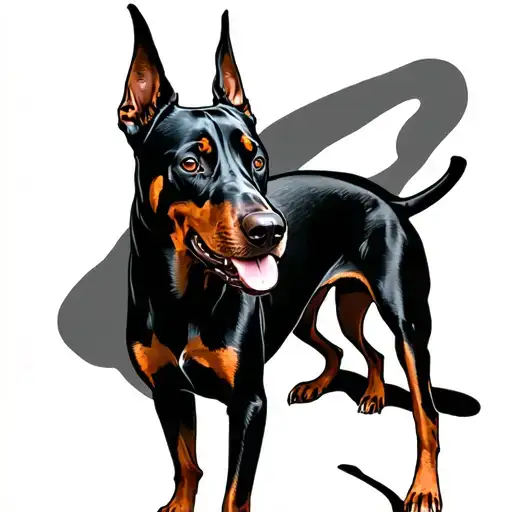 Doberman Fi Scene Dog
