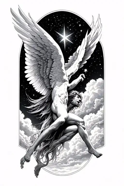 Icarus Falling From Sky Full Of Stars