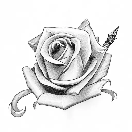 A Dagger With A Flower