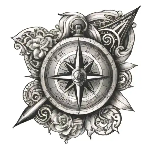 Compass With 5 Names