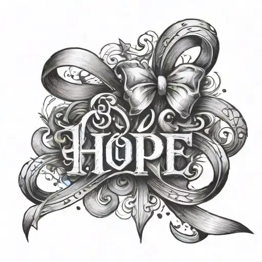 The Word Hope Turning Into A Bow