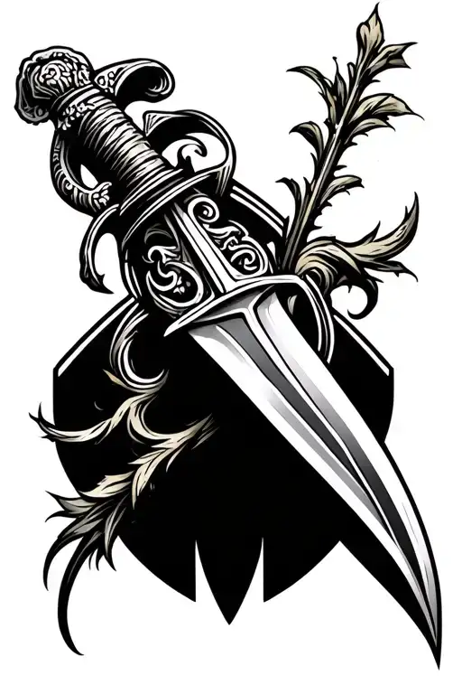 A Roman Blade On Neck