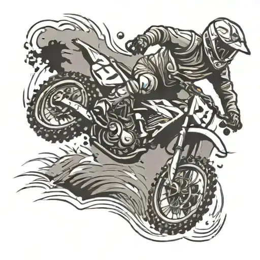 A Dirtbike Jumping Over A Football Field