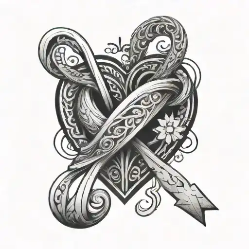 Love And Infinity Symbol With Heart