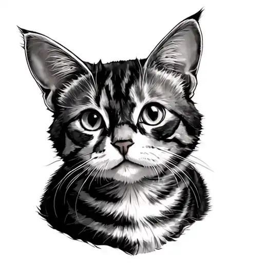 Gato Tricolor Cat Sitting