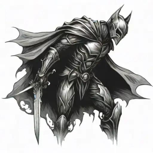 Dark Fantasy Knight Dying